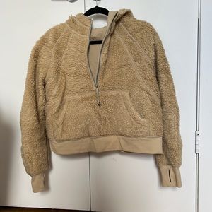 lululemon scuba furry oversized 1/2 zip